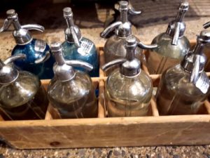 Glass seltzer bottles